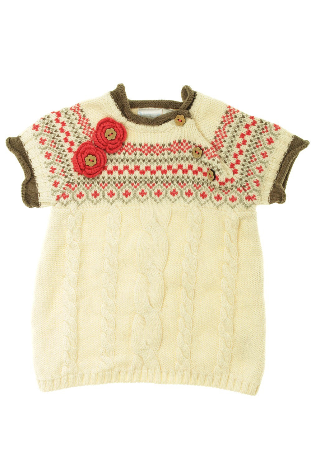 Robe "Torsades et jacquard"