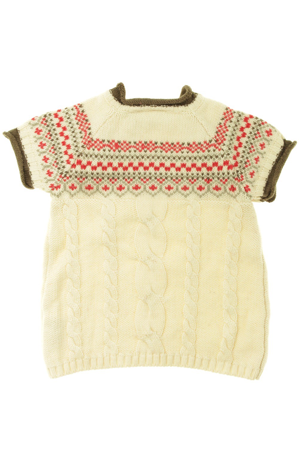 Robe "Torsades et jacquard"