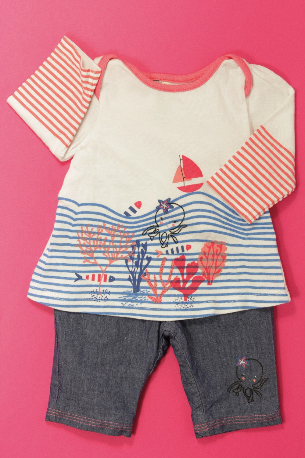 Ensemble pantalon et tee-shirt "Pieuvre"
