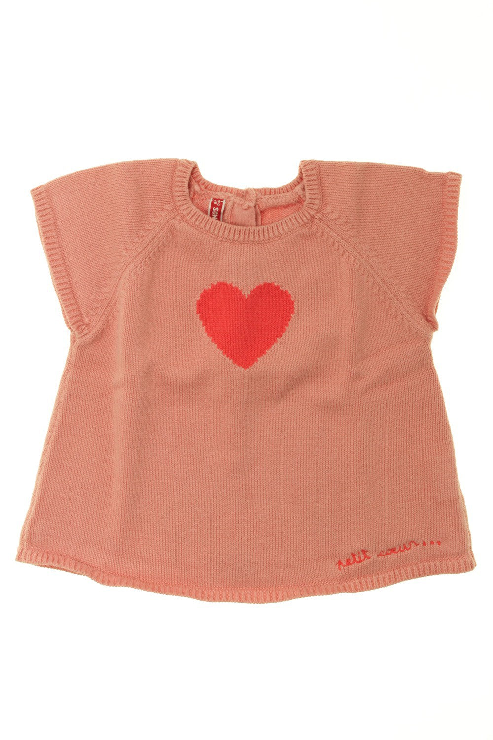 Pull manches courtes "Cœur"