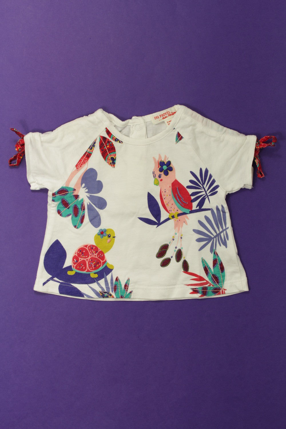 Tee-shirt manches courtes "Perroquet"