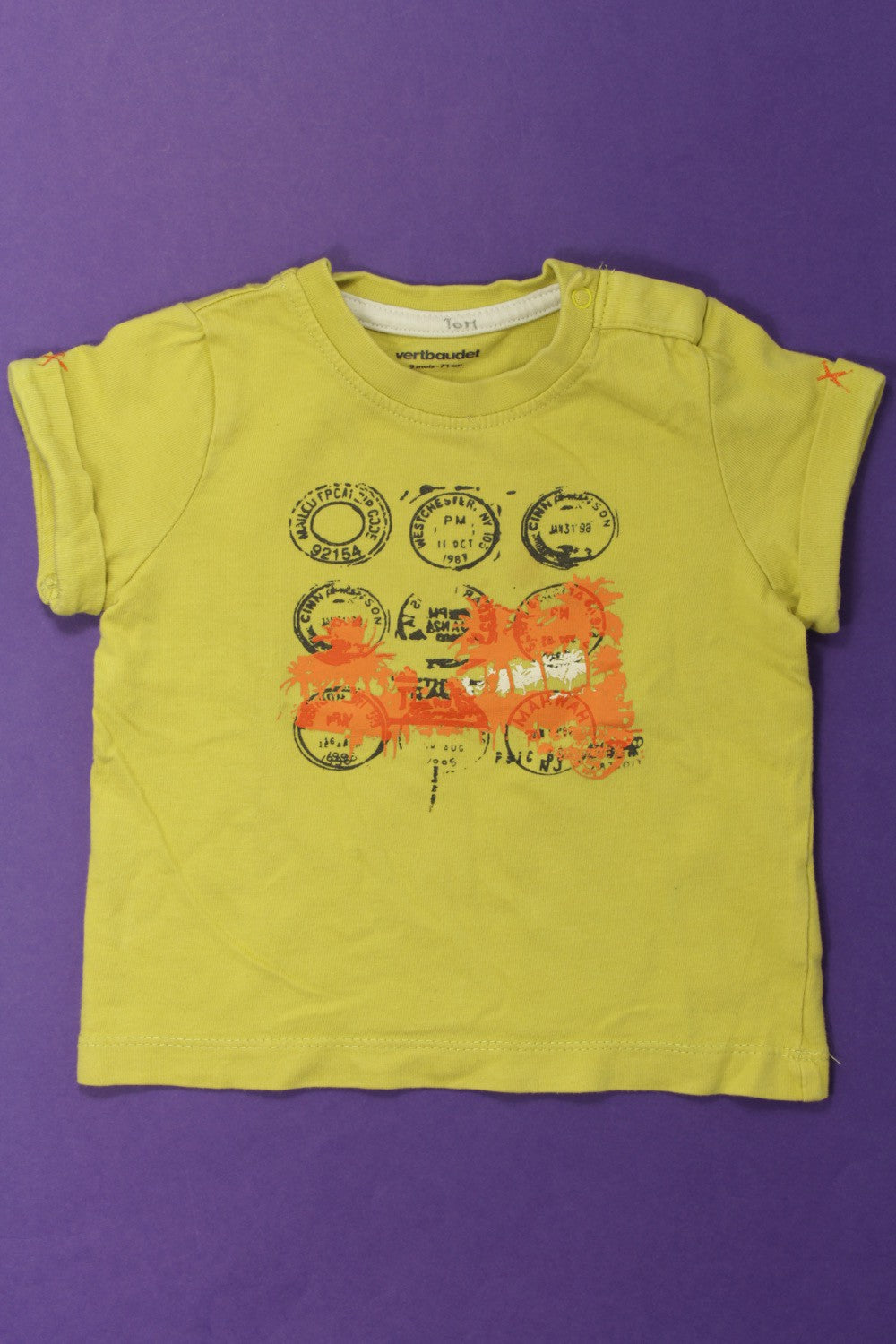 Tee-shirt manches courtes "Oblitérations"