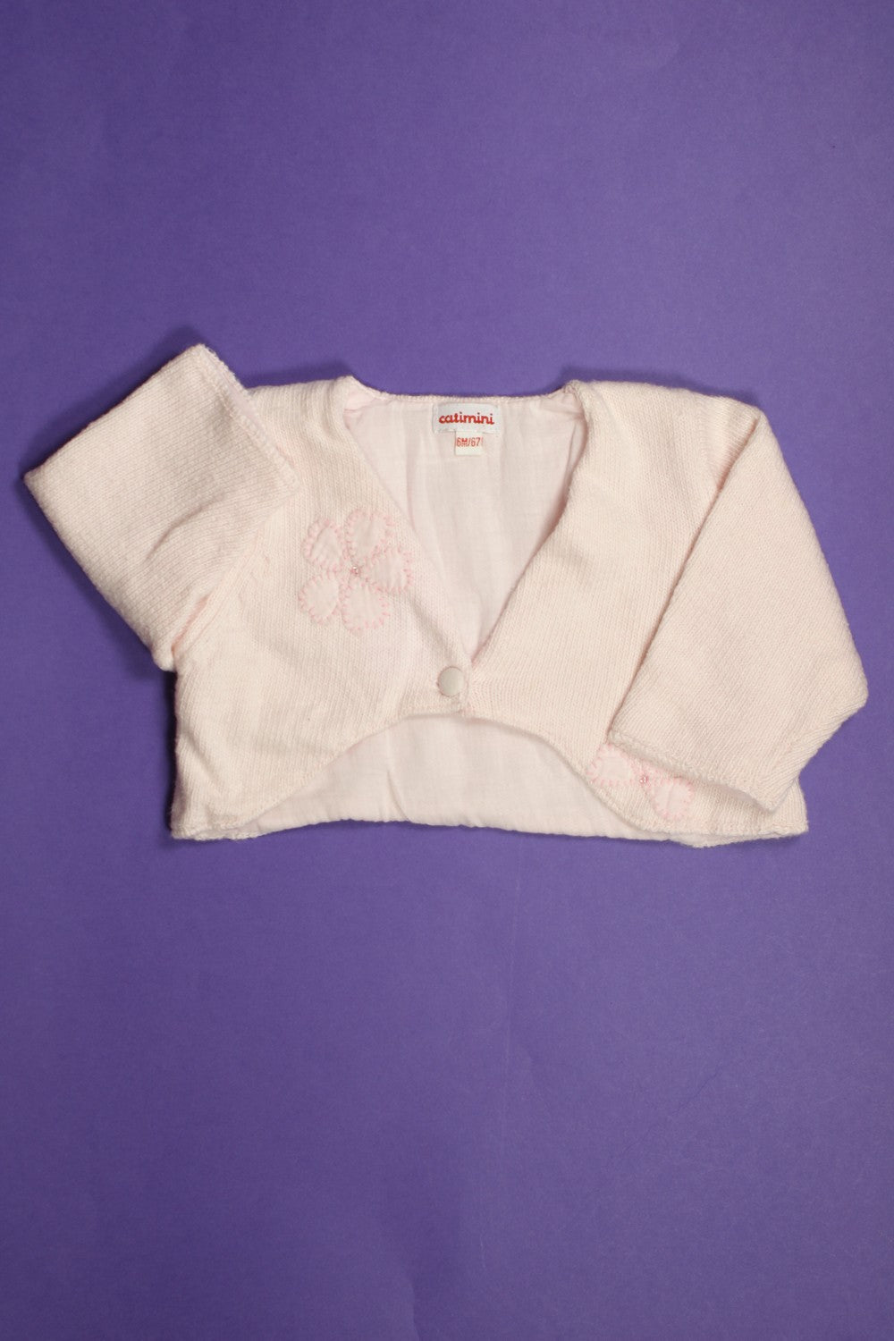 Gilet doublé manches longues "Fleurs"