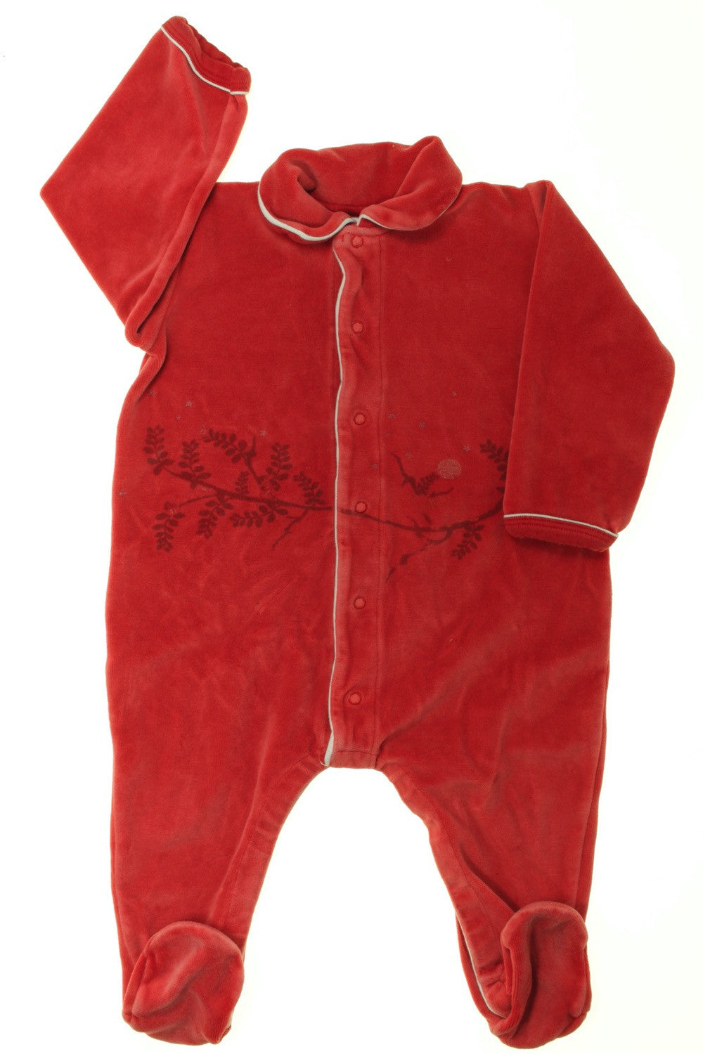 Pyjama/Dors-bien en velours "Branche"