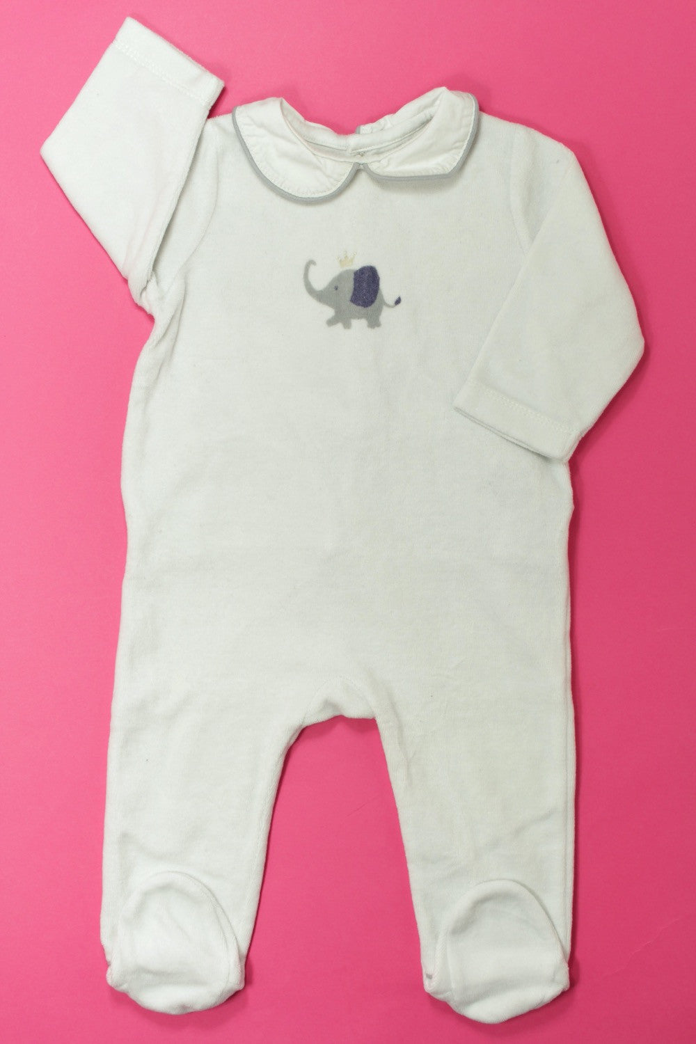Pyjama/Dors-bien en velours "Eléphant"