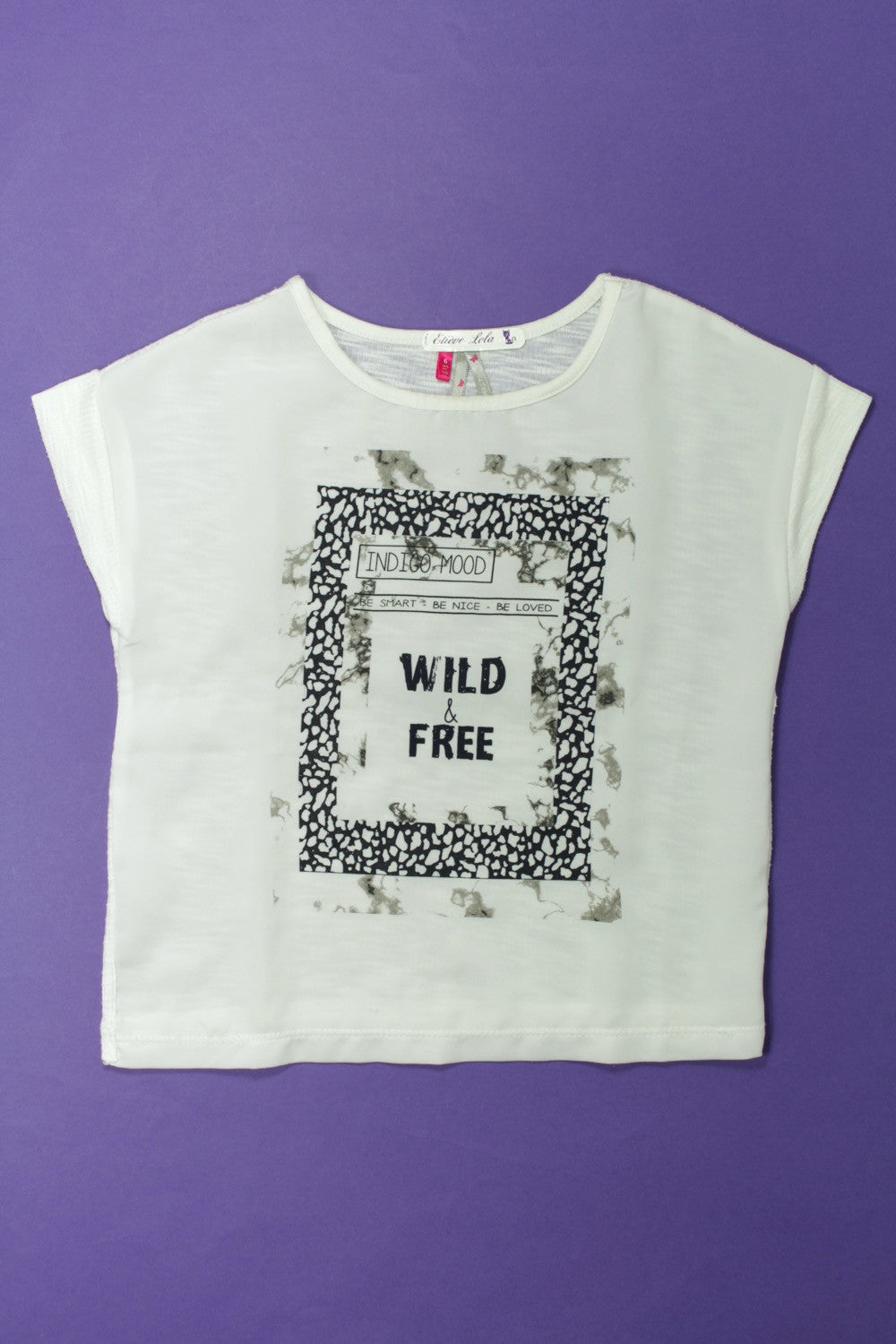 Tee-shirt manches courtes "Wild & free"