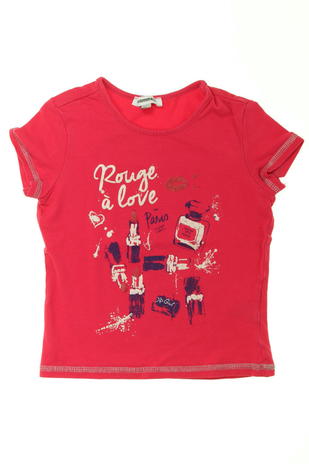 Tee-shirt manches courtes "Rouge à love"