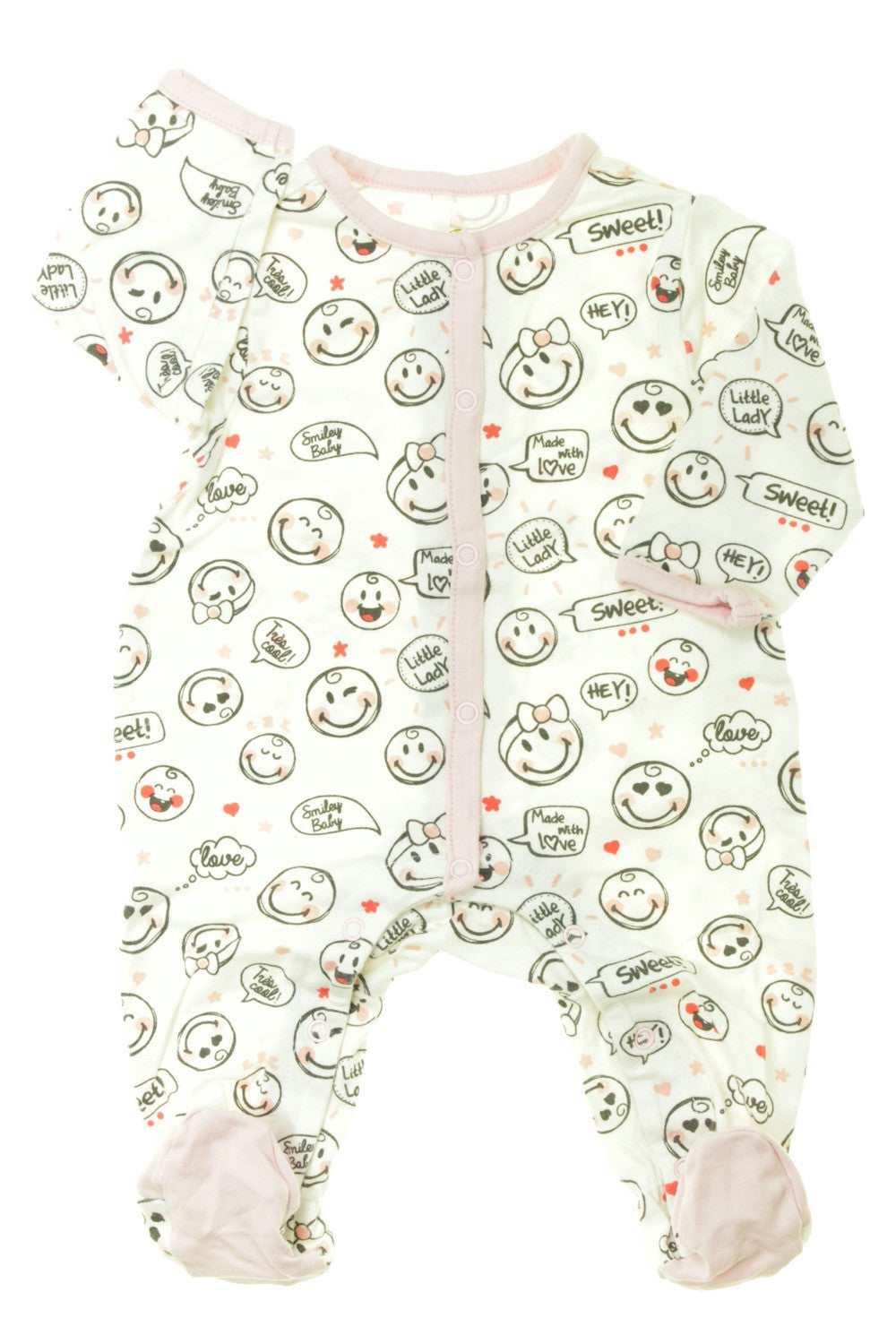 Pyjama/Dors-bien en coton "Smileys"