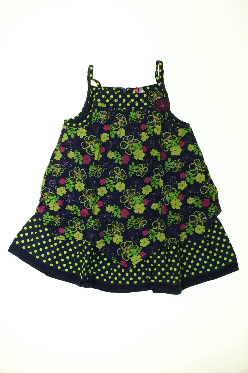 Robe "Fleurs et pois"