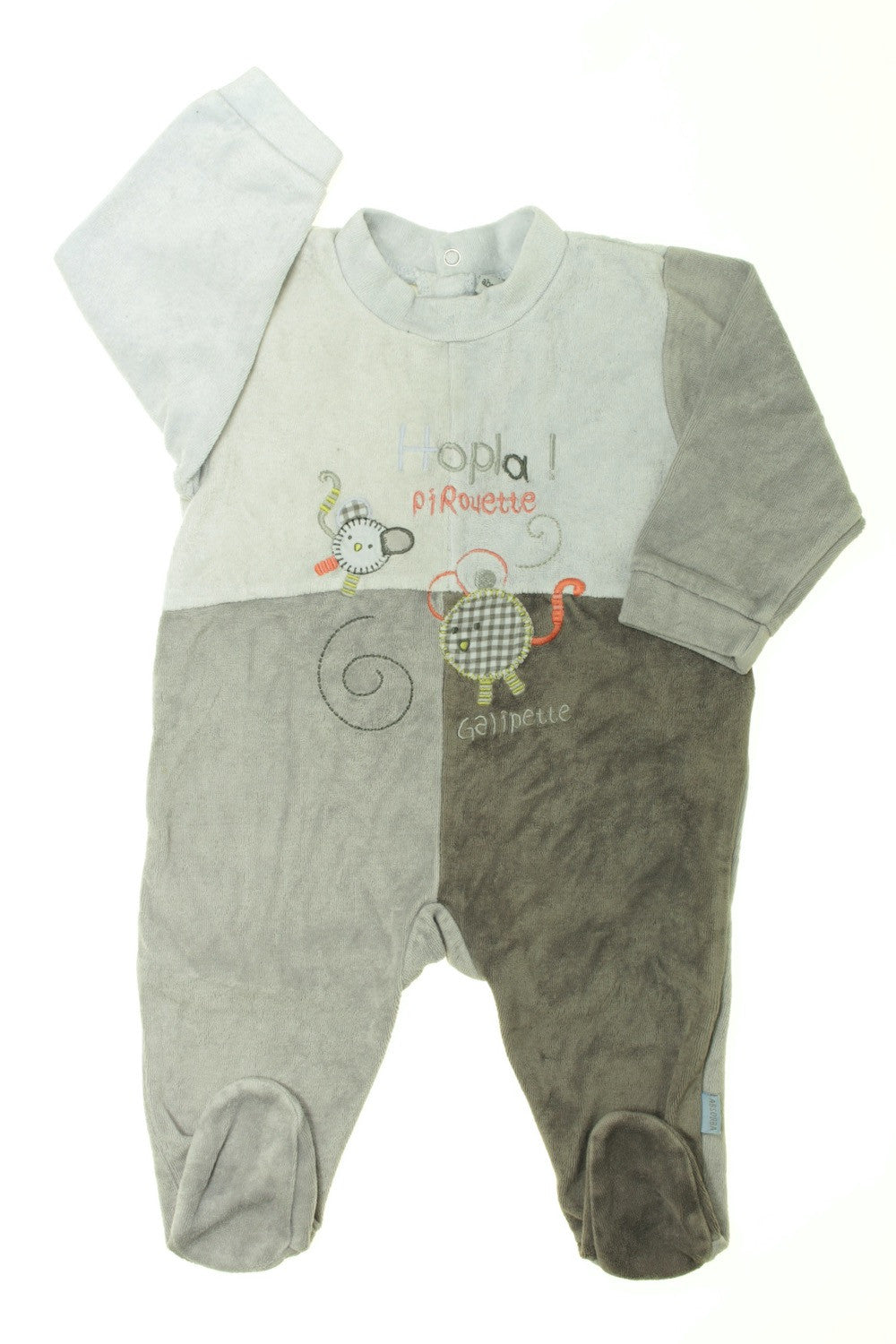 Pyjama/Dors-bien en velours "Pirouette"