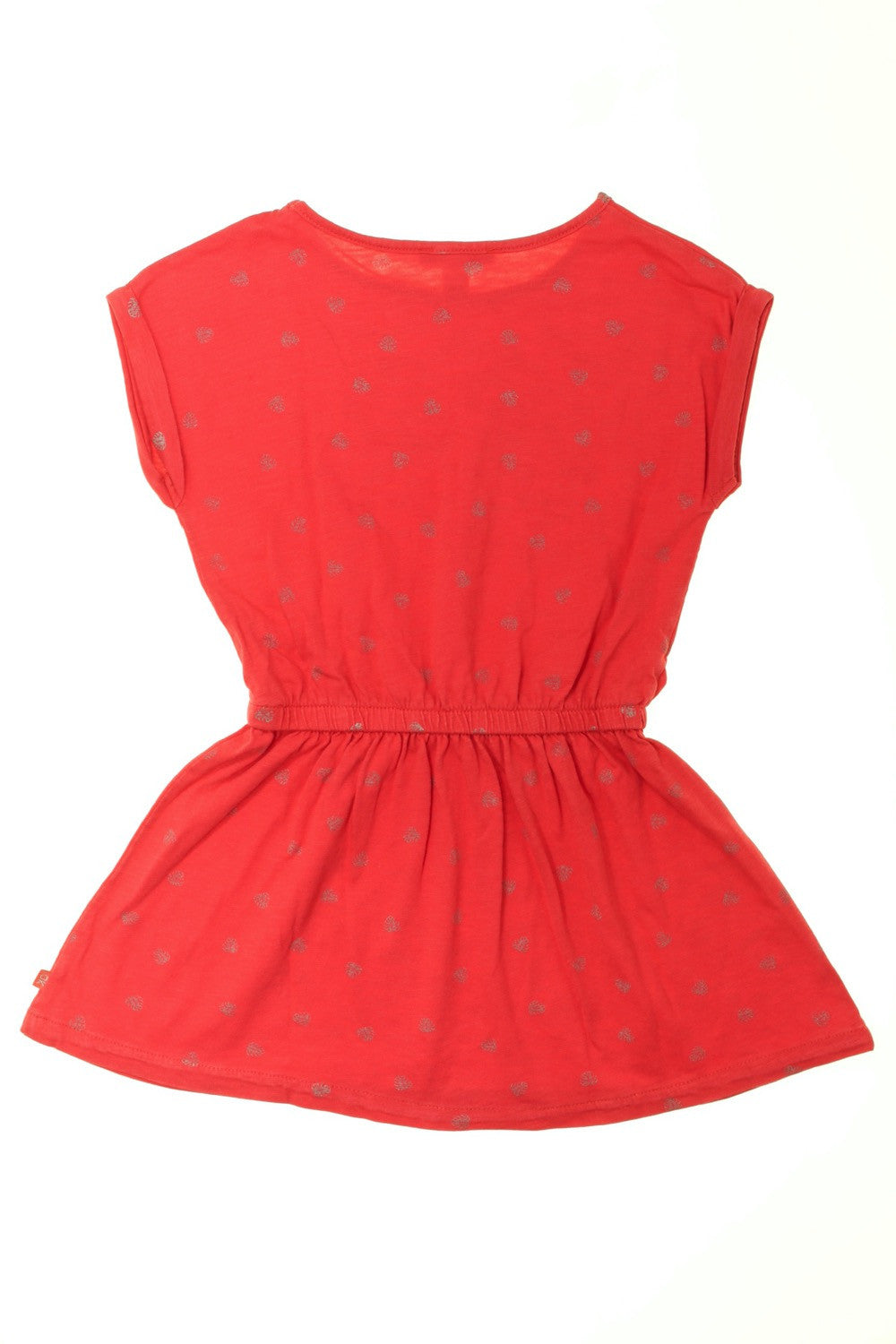 Robe manches courtes "Feuilles"