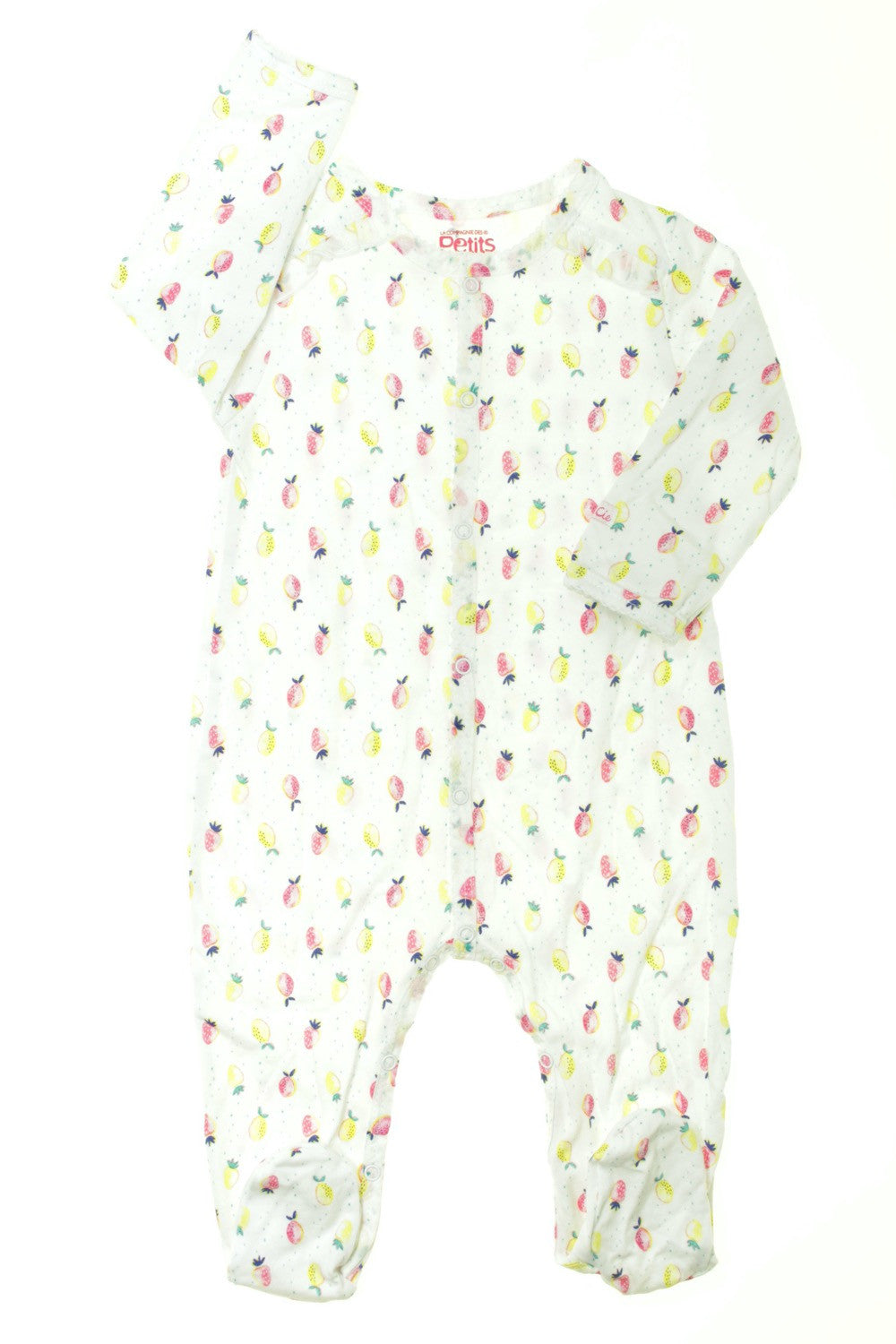 Pyjama/Dors-bien en velours "Sapins et rennes"