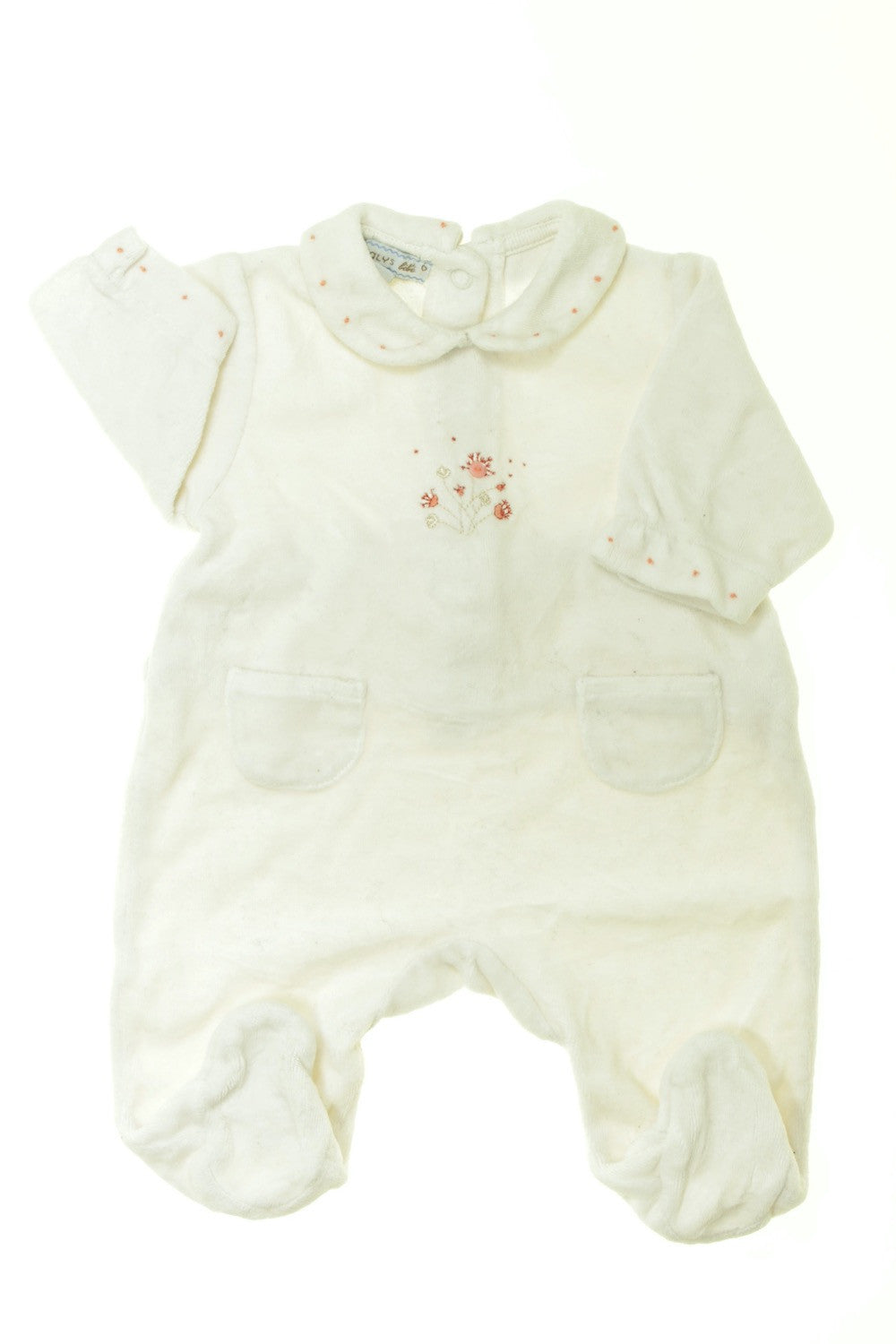 Pyjama/Dors-bien en velours "Fleurs"