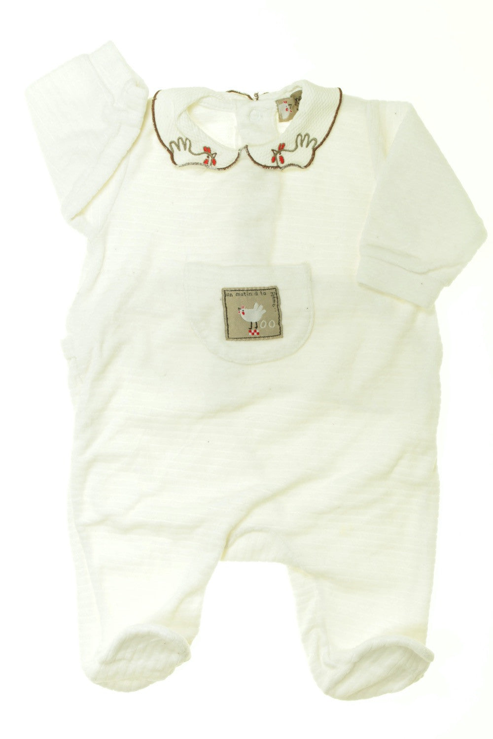 Pyjama/Dors-bien en velours "Poules"