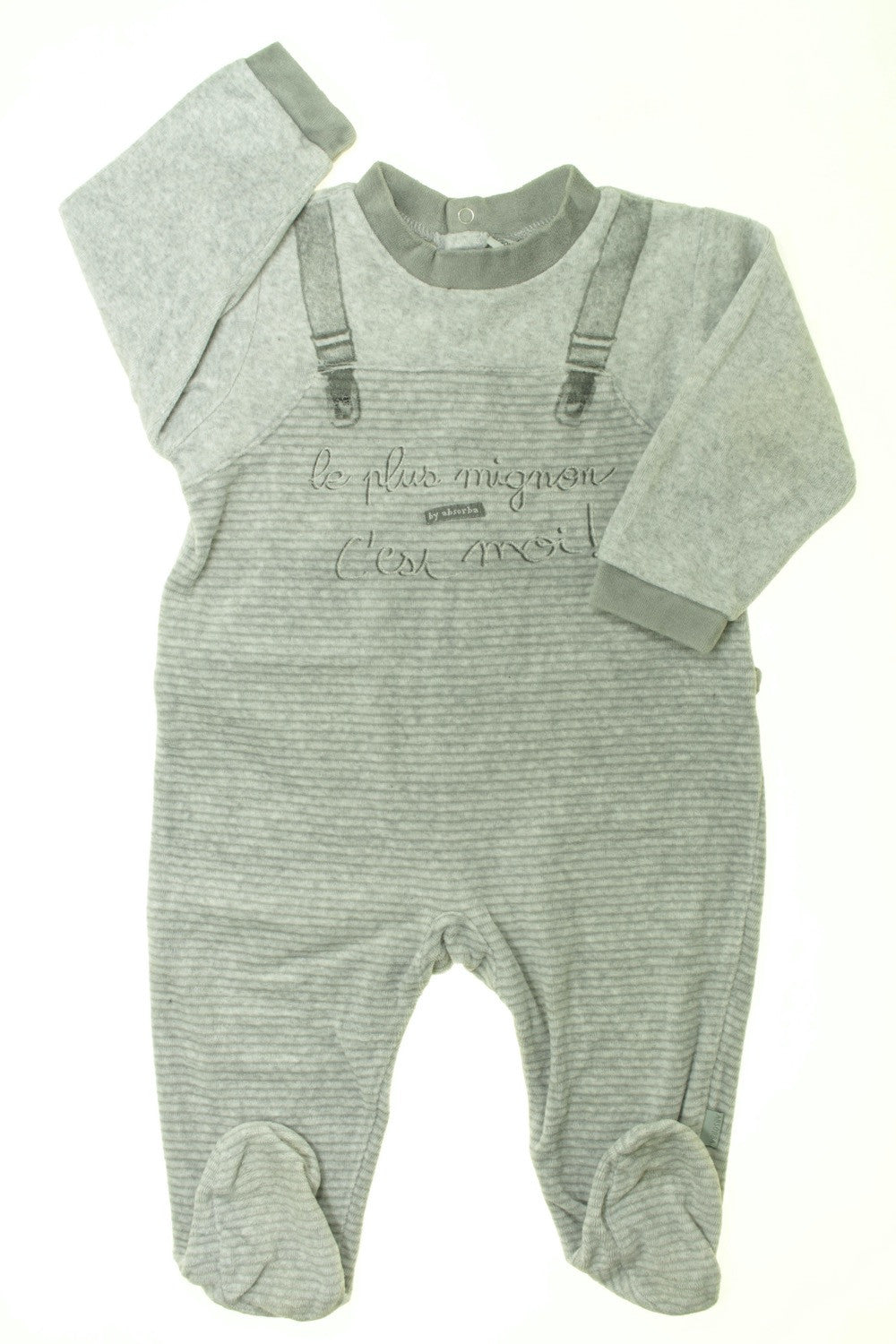 Pyjama/Dors-bien en velours "Le plus mignon"