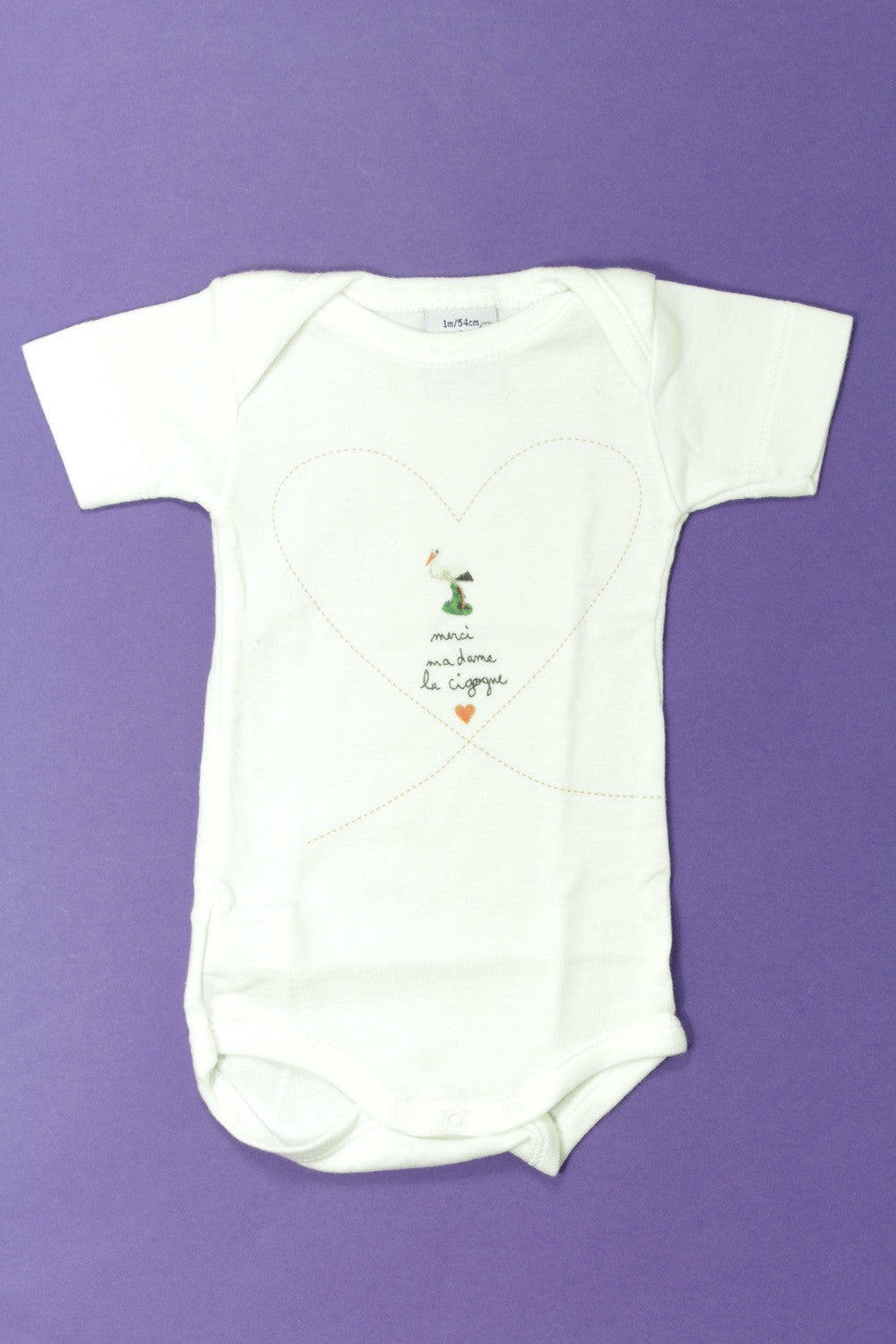 Body manches courtes "Cigogne"