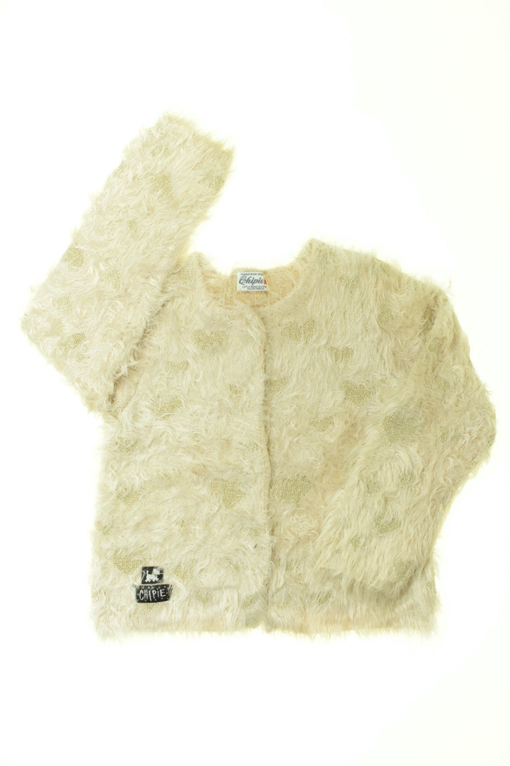 Gilet poilu "Cœurs"