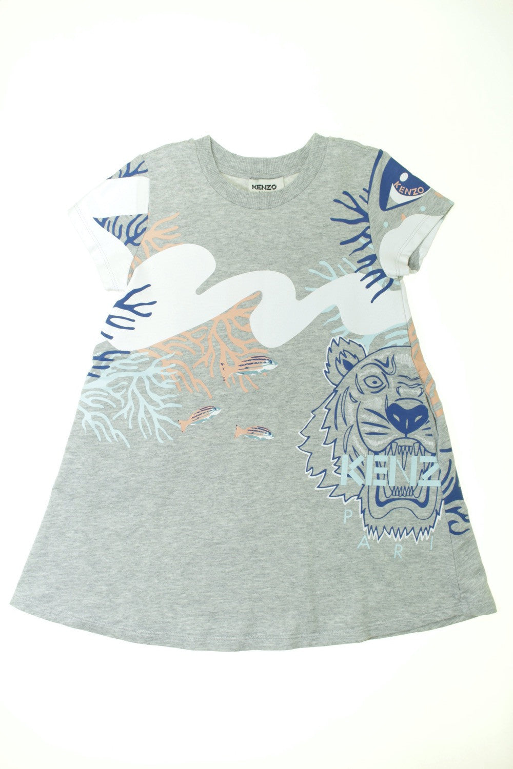 Robe manches courtes "Coraux"