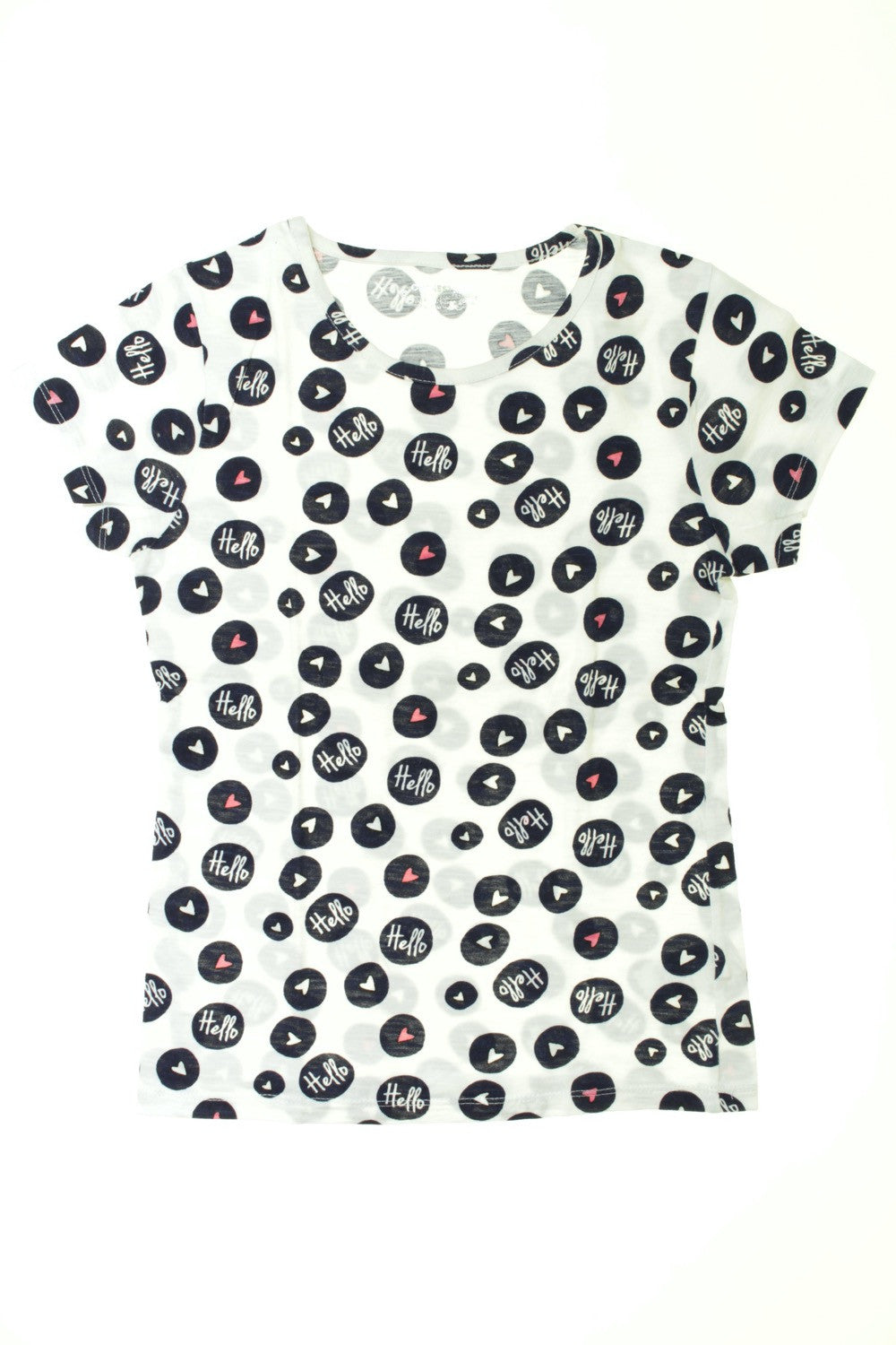 Tee-shirt manches courtes "Hello"
