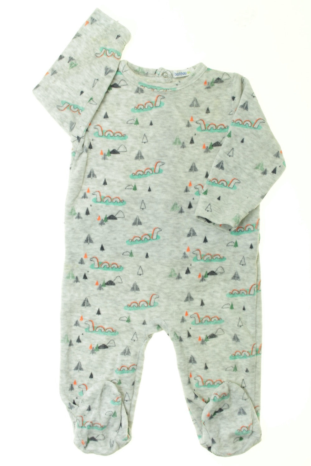 Pyjama/Dors-bien en velours "Lock ness"