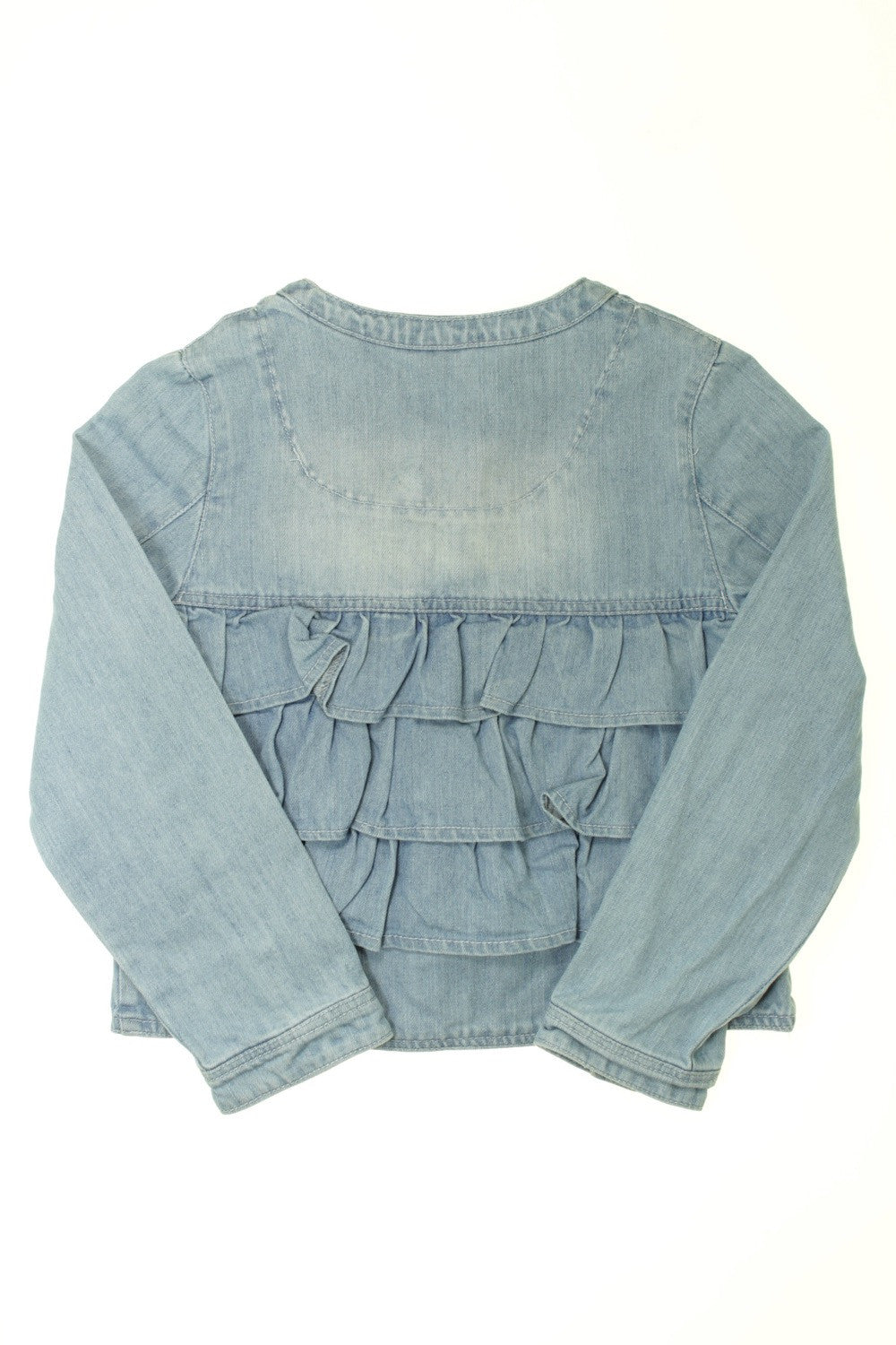 Veste en jean volantée