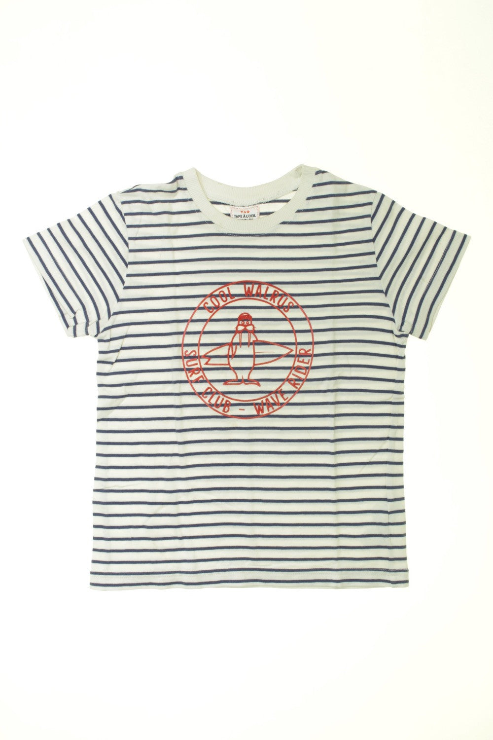 Tee-shirt rayé manches courtes "Morse"