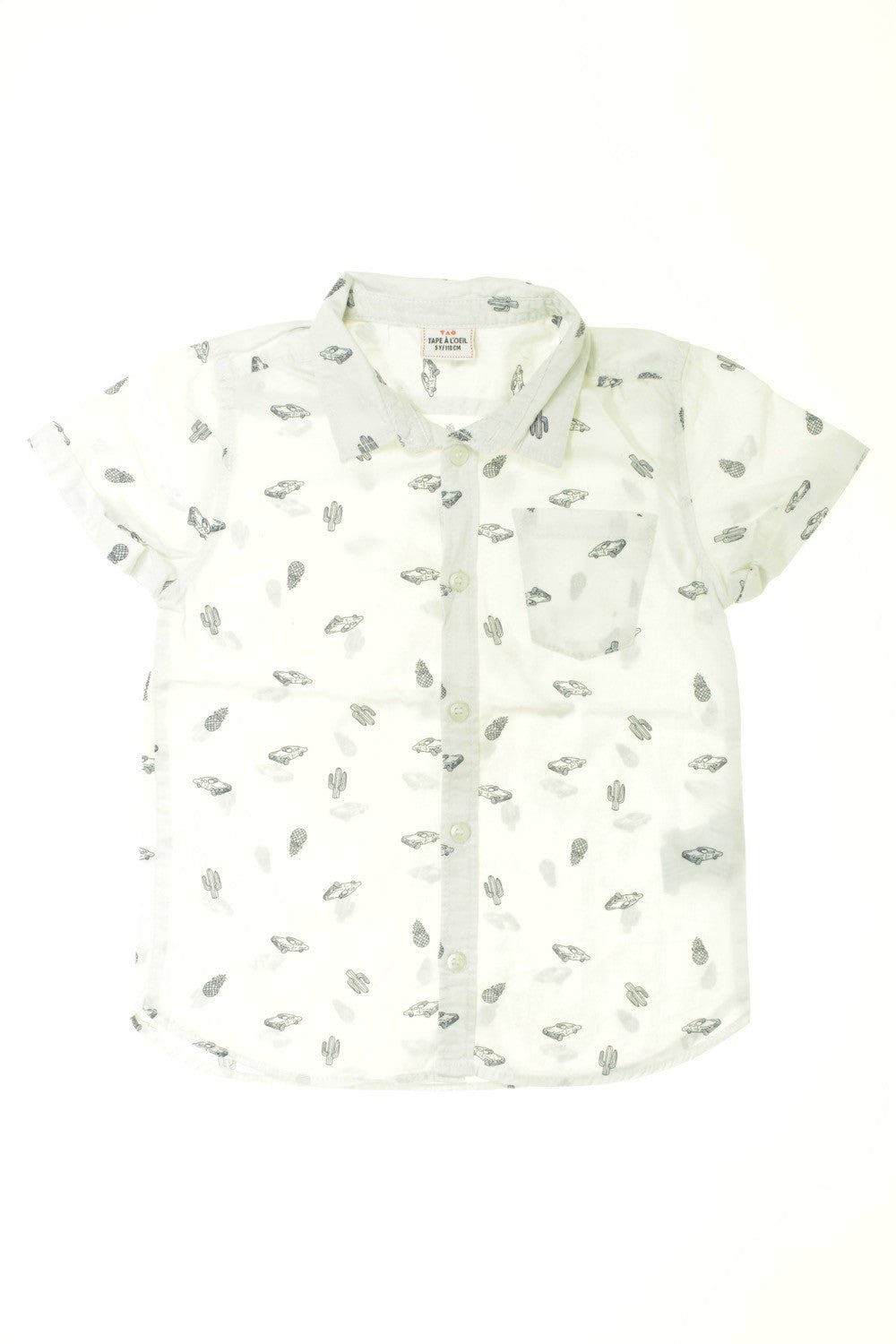 Chemisette "Voitures et cactus"