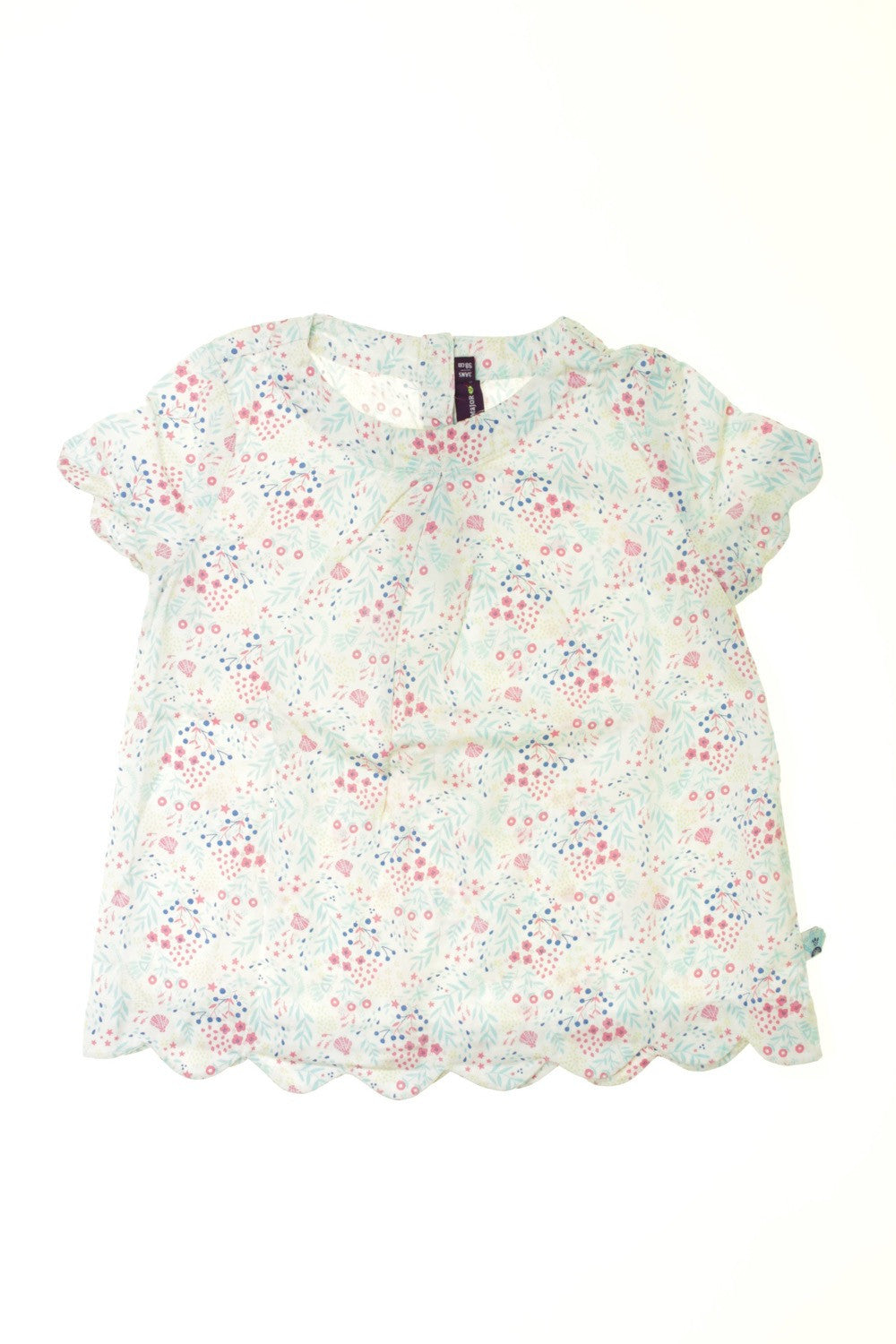 Blouse manches courtes "Fonds marins"