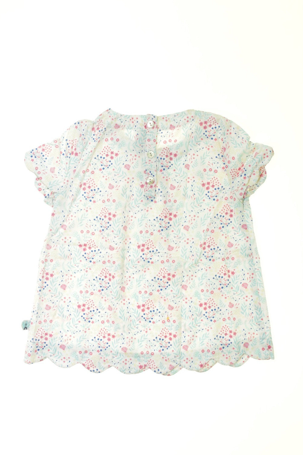 Blouse manches courtes "Fonds marins"