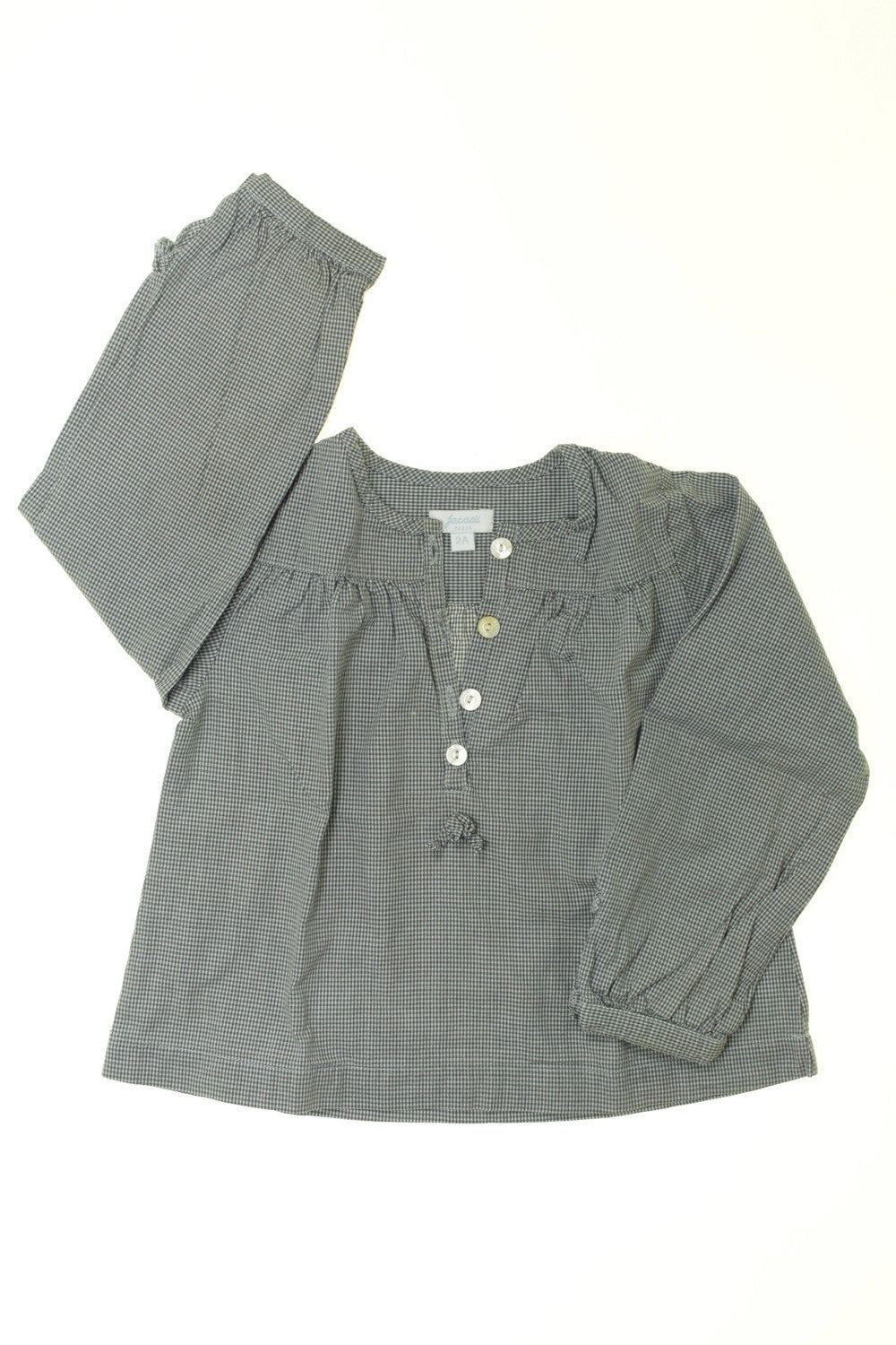 Blouse à petits carreaux