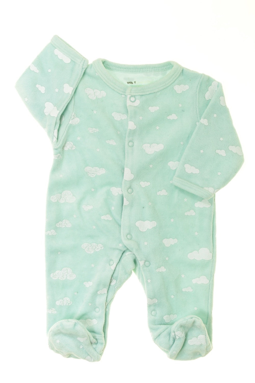 Pyjama/Dors-bien en velours "Nuages"