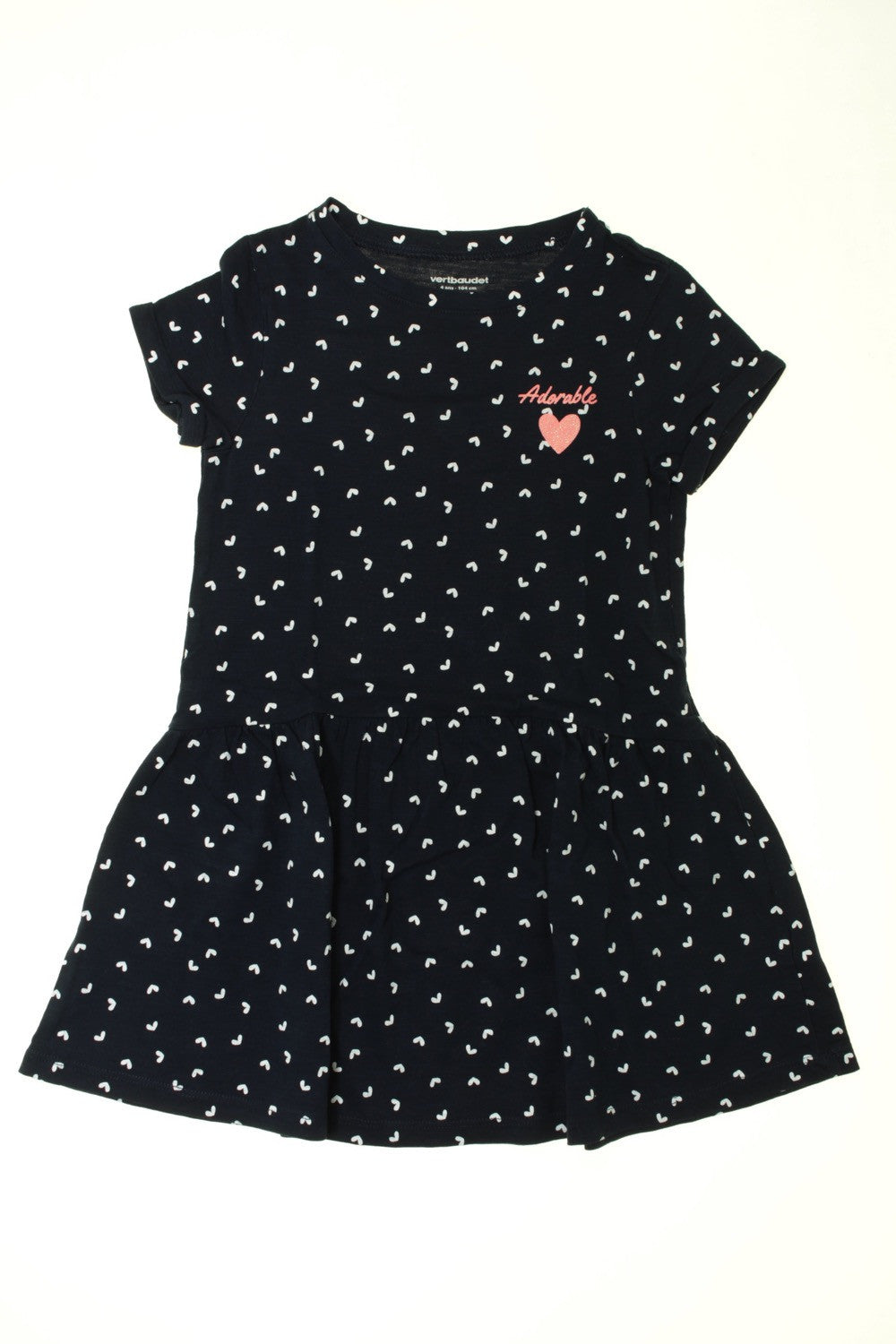 Robe manches courtes "Cœurs"