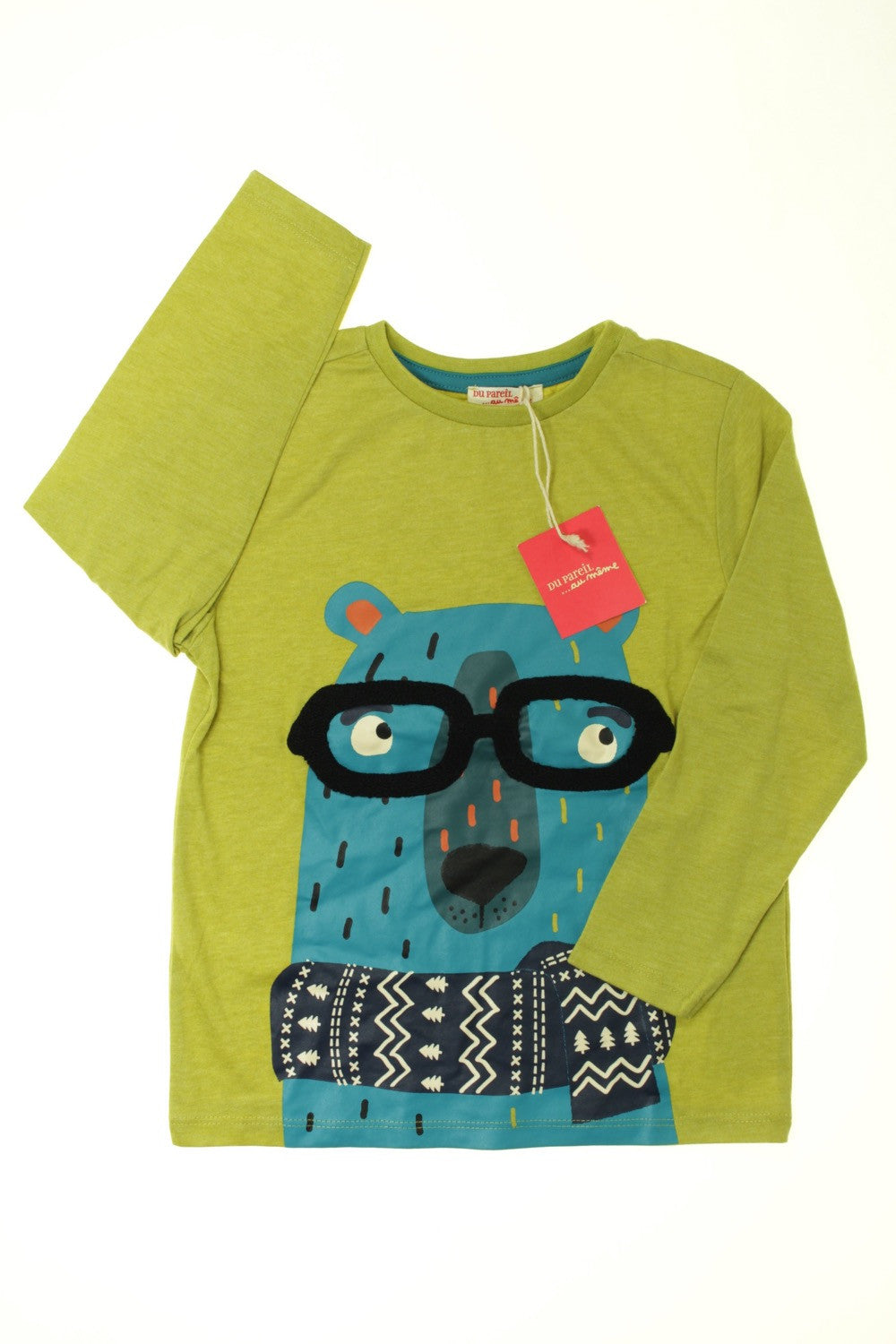 Tee-shirt manches longues "Ours" - NEUF
