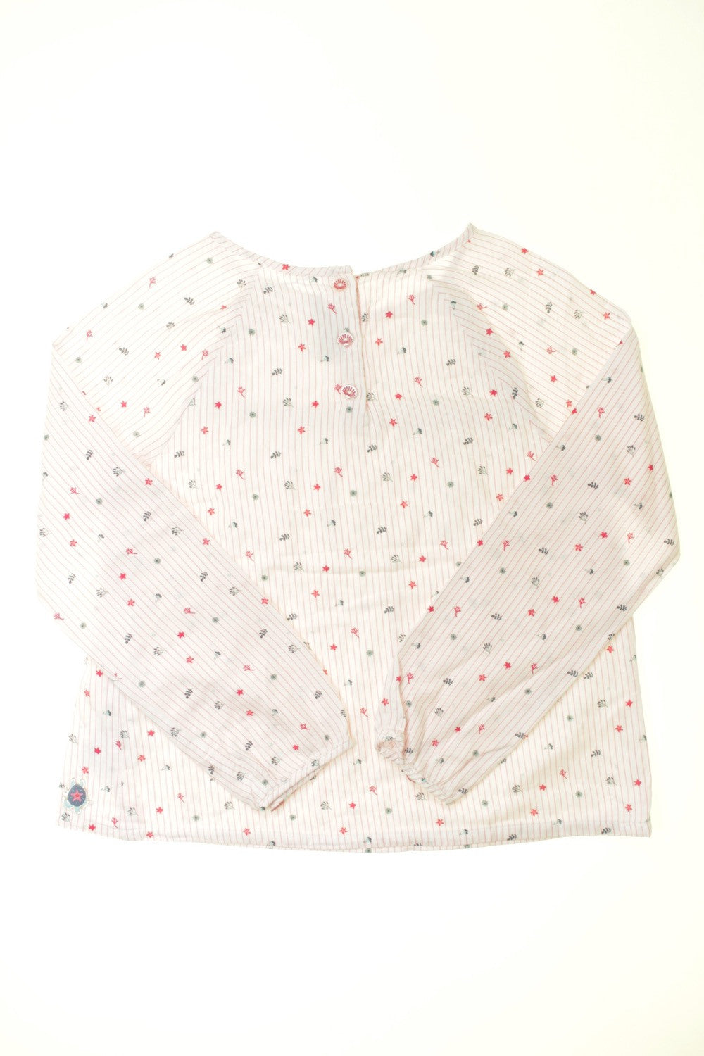 Blouse doublée rayée