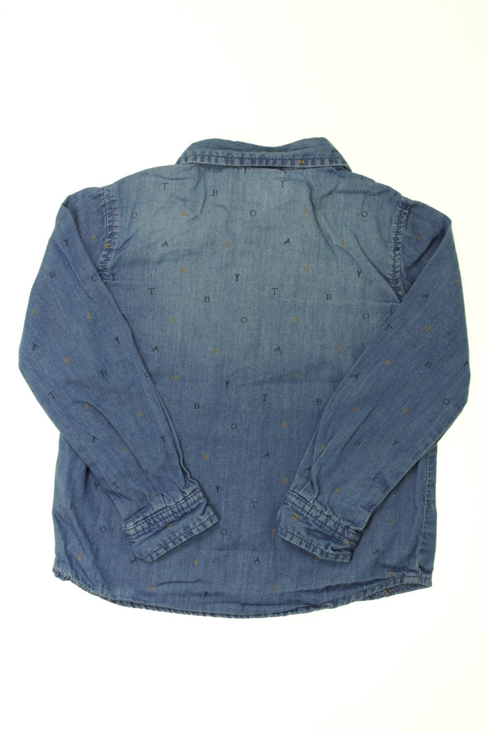 Chemise en jean "Lettres"