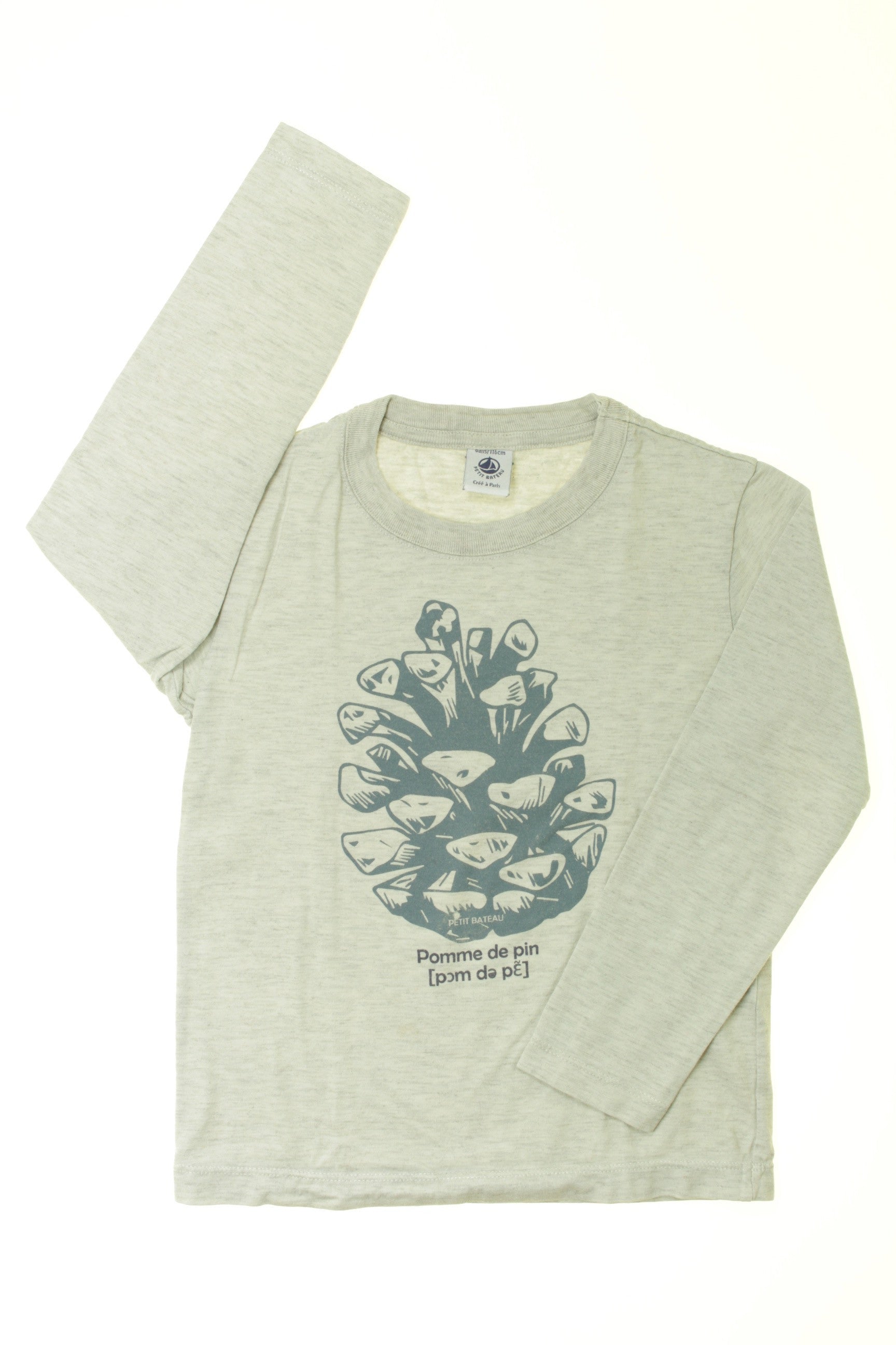 Tee-shirt manches longues "Pomme de pin"