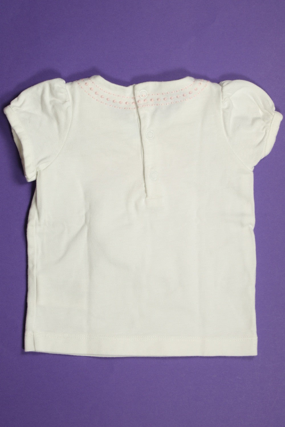 Tee-shirt manches courtes "Nœud brodé"