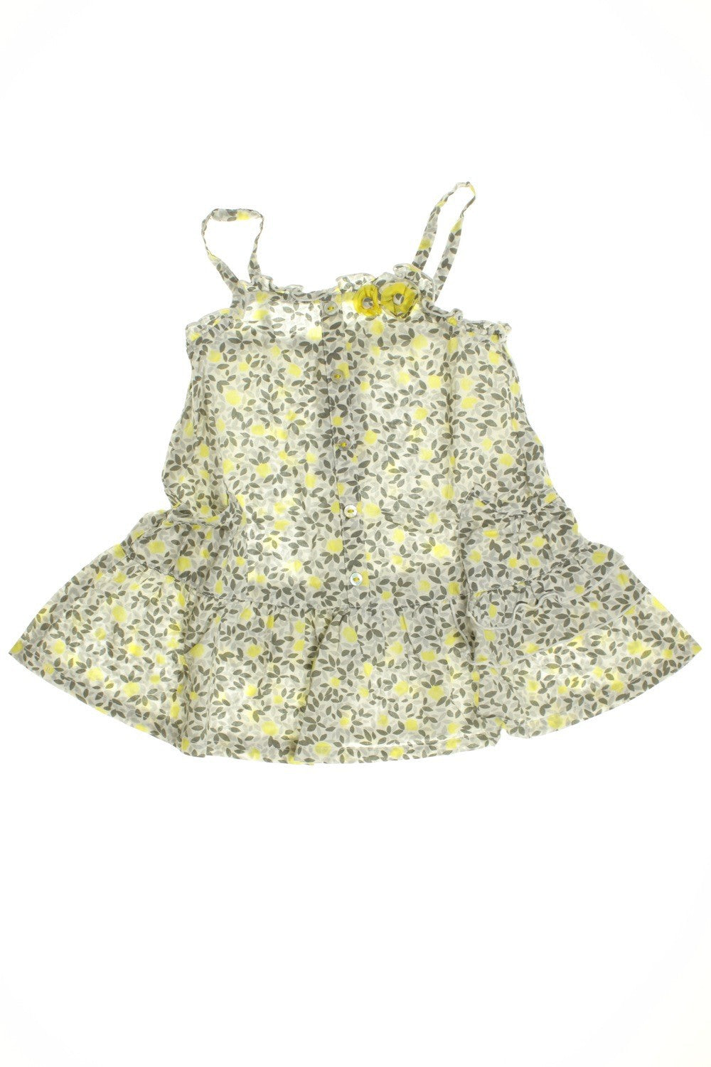 Robe à fines bretelles "Citrons"
