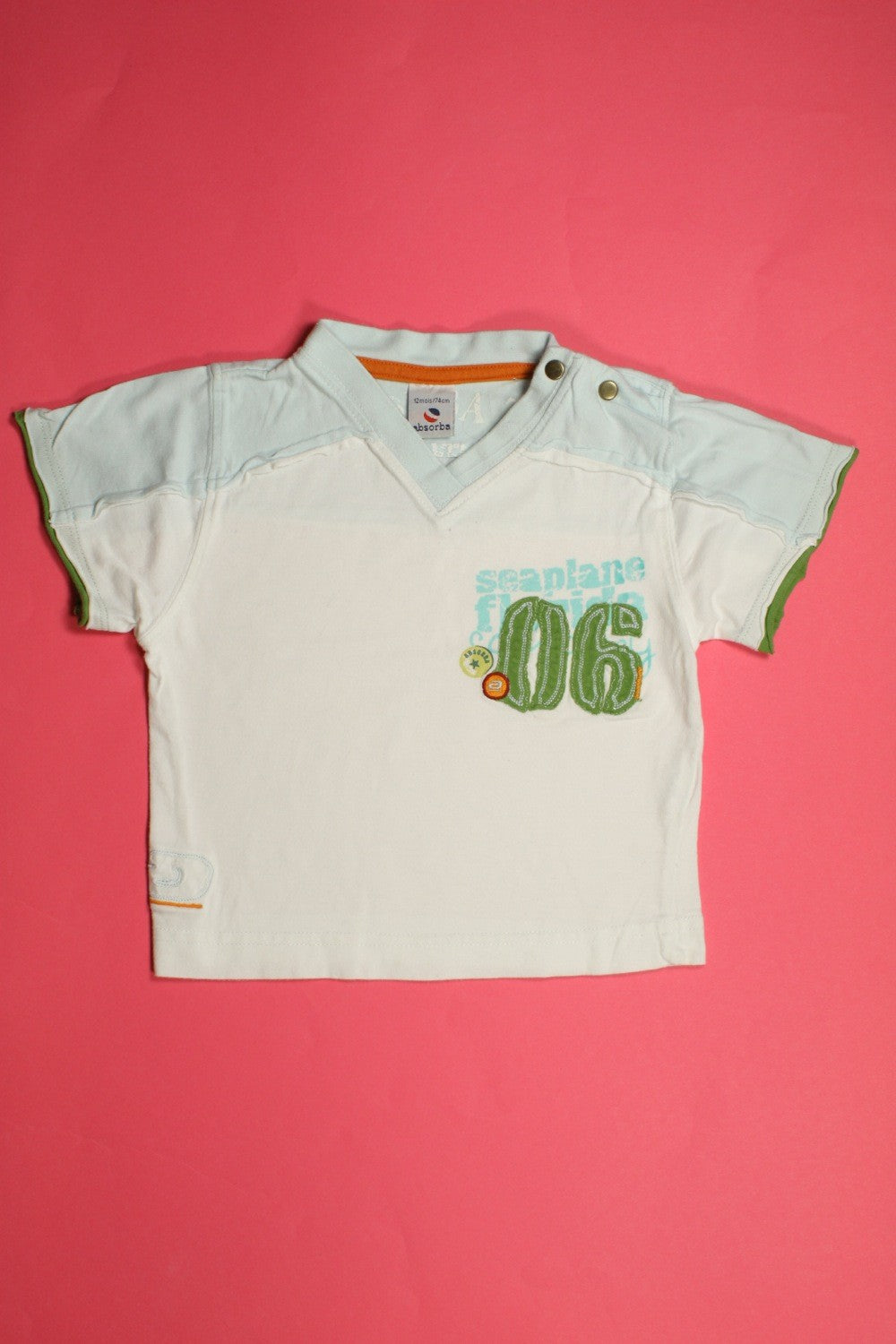 Tee-shirt col en V "Seaplane"