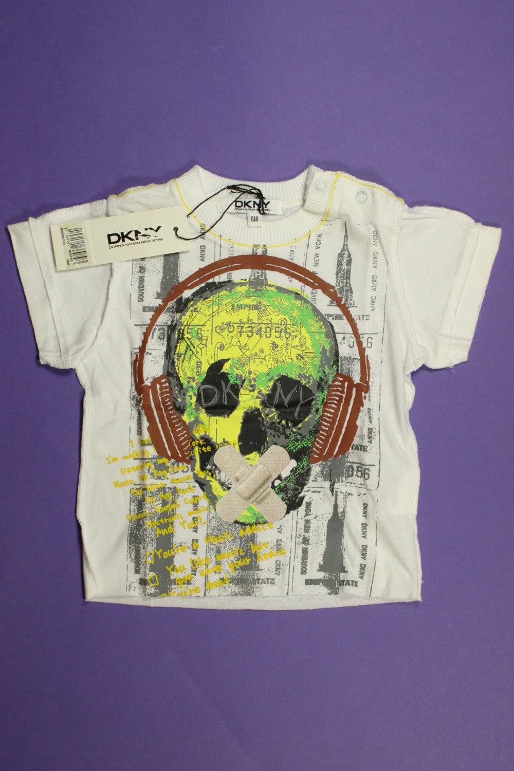 Tee-shirt manches courtes "Tête de mort" - NEUF