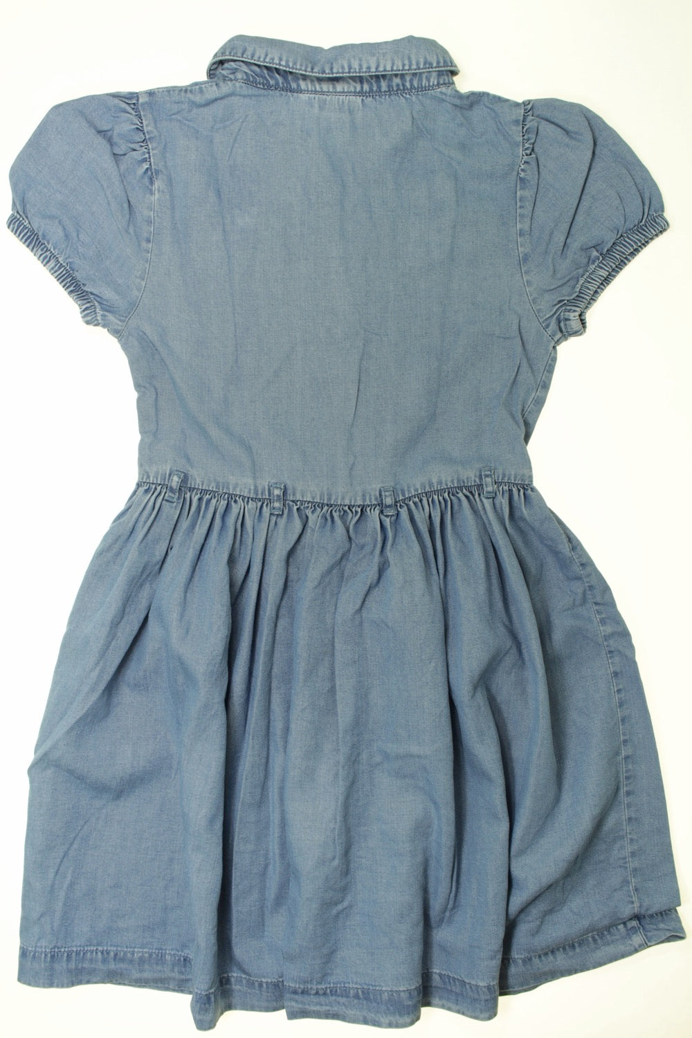 Robe en jean manches courtes
