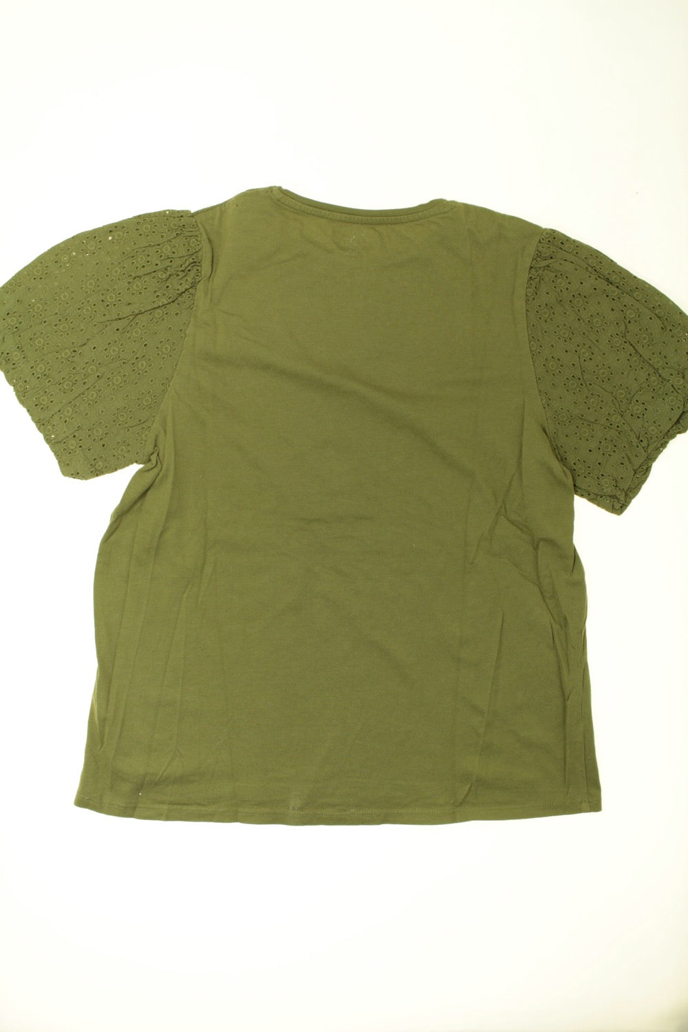 Tee-shirt manches courtes en broderie anglaise - 14 ans