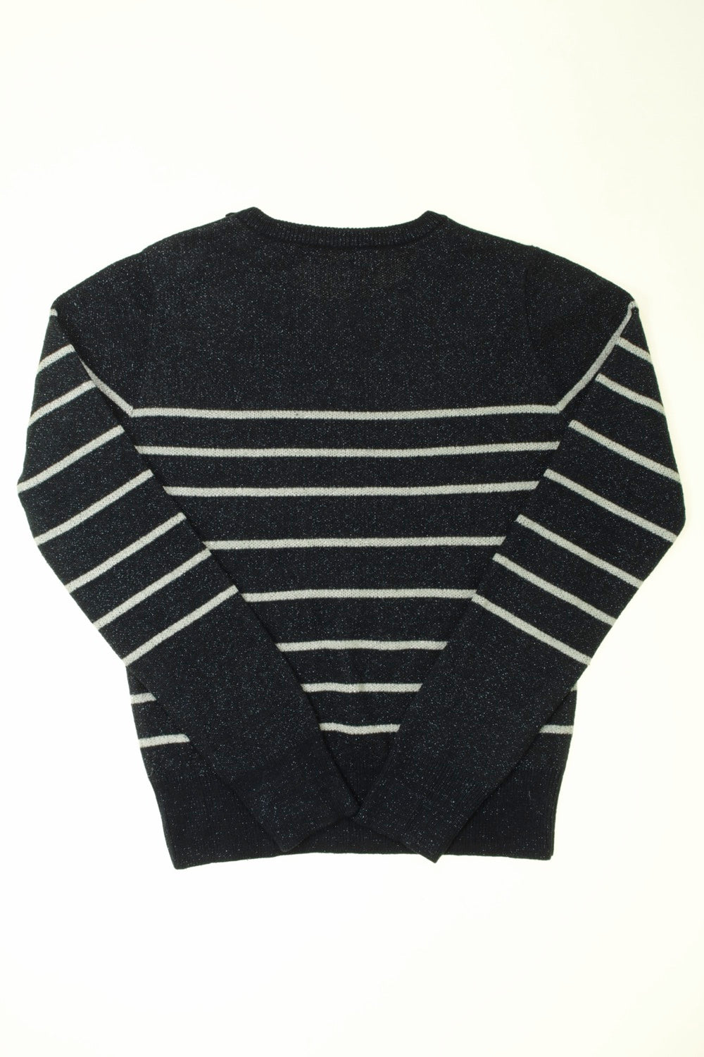 Pull brillant rayé