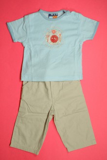 Habits pour bébé Ensemble pantalon et tee-shirt DPAM 6 mois DPAM 