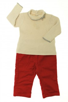  vêtements bébés Ensemble jean de couleur et col roulé Jacadi 6 mois  Jacadi 