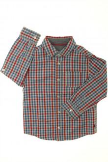  vetements enfants d occasion Chemise à carreaux Okaïdi 4 ans  Okaïdi 