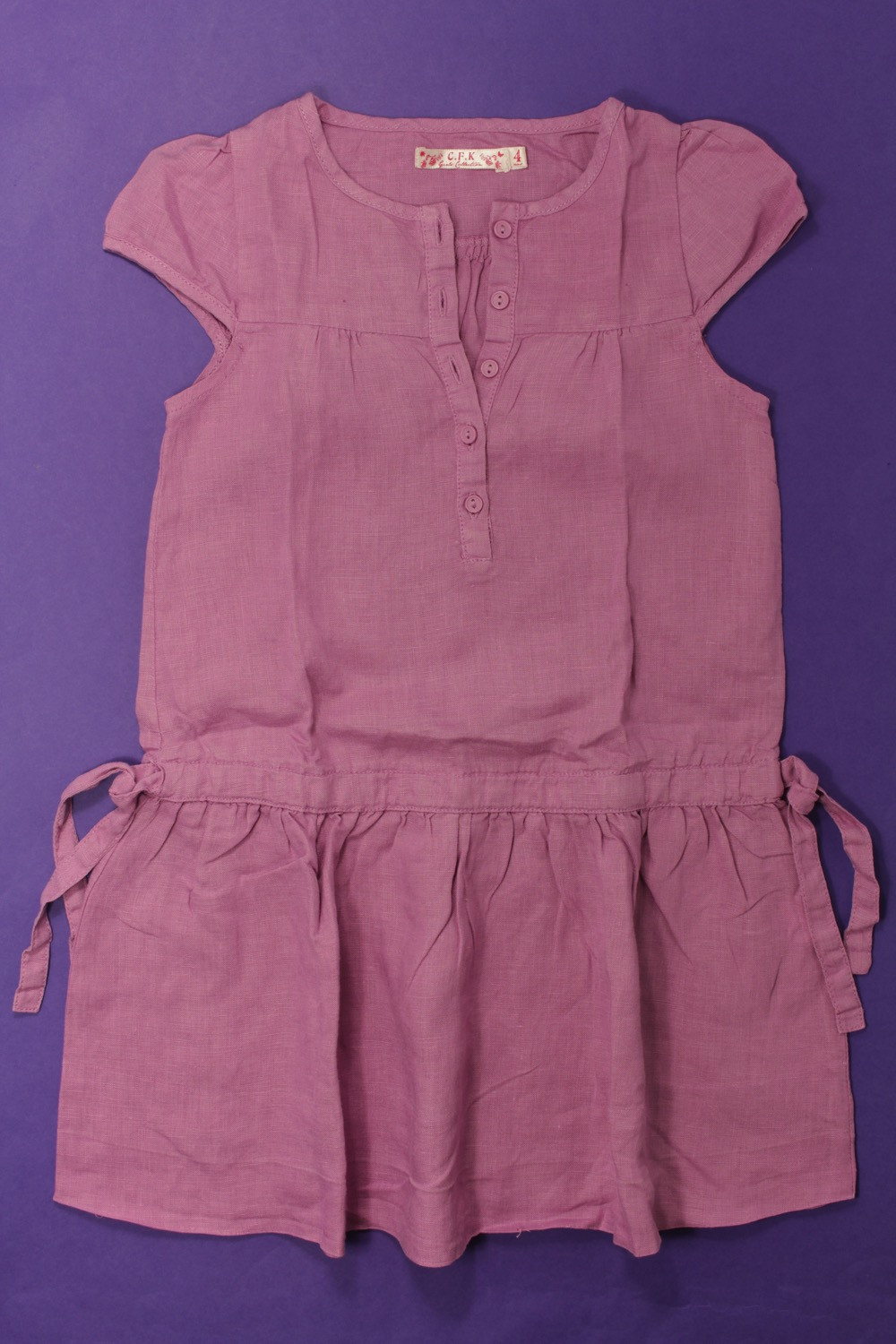 Robe en lin CFK Fille 4 ans d'occasion sur RoseIndigo ...