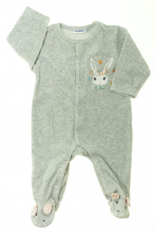 habits bébé occasion Pyjama/Dors-bien en velours 