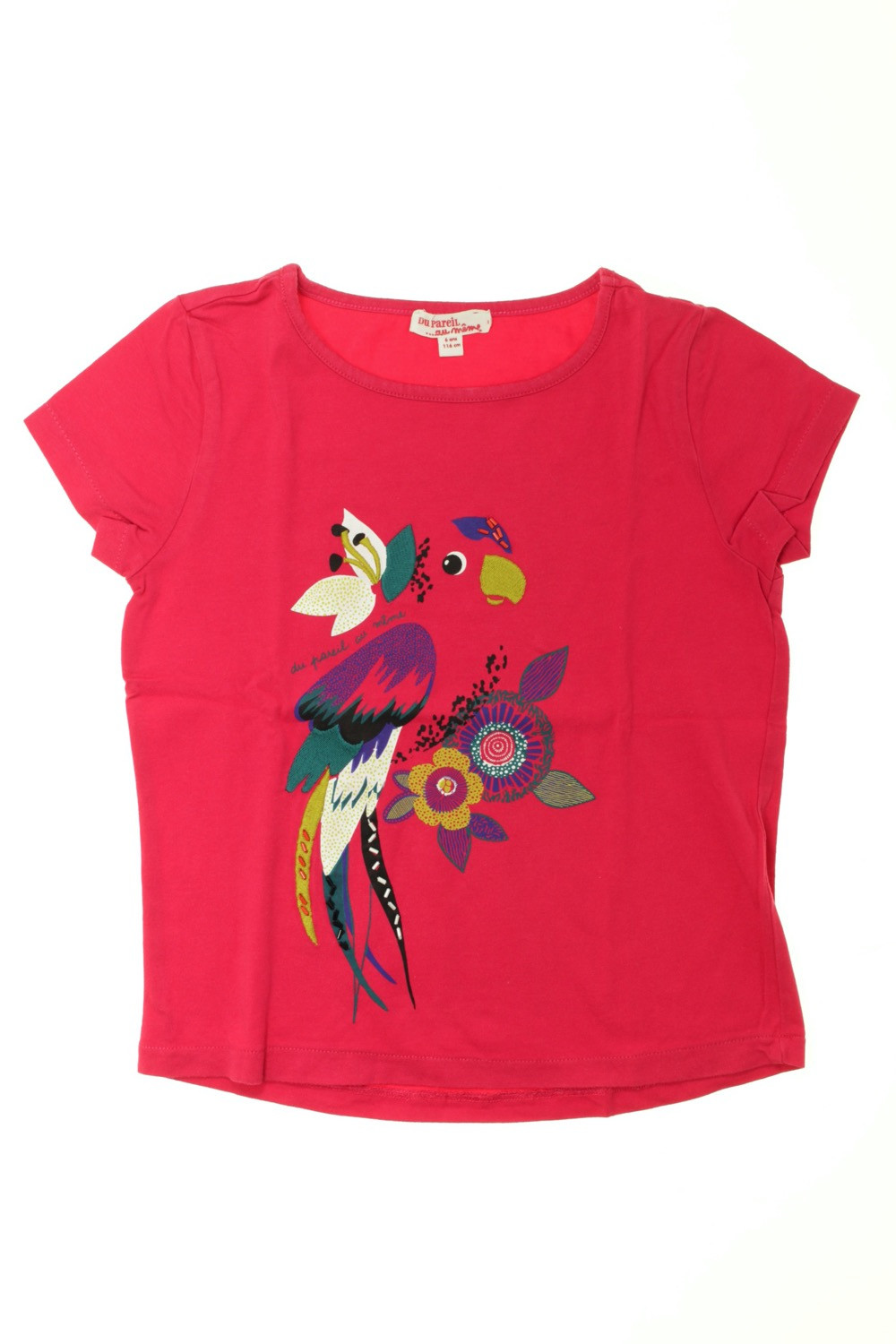 Tee-shirt manches courtes "Perroquet" DPAM Fille 6 ans d ...