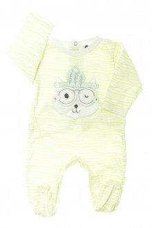 Habits pour bébé Pyjama/Dors-bien en coton rayé Z 1 mois Z 